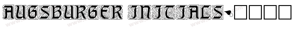 Augsburger Initials字体转换